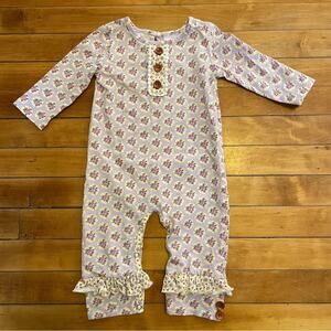 Swoon Baby Lavender Floral Romper